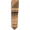 Ekena Millwork Merced Arts & Crafts Rough Sawn Bracket, Western Red Cedar, 4"W x 18"D x 18"H BKT04X18X18MRC03RWR - alternate 2
